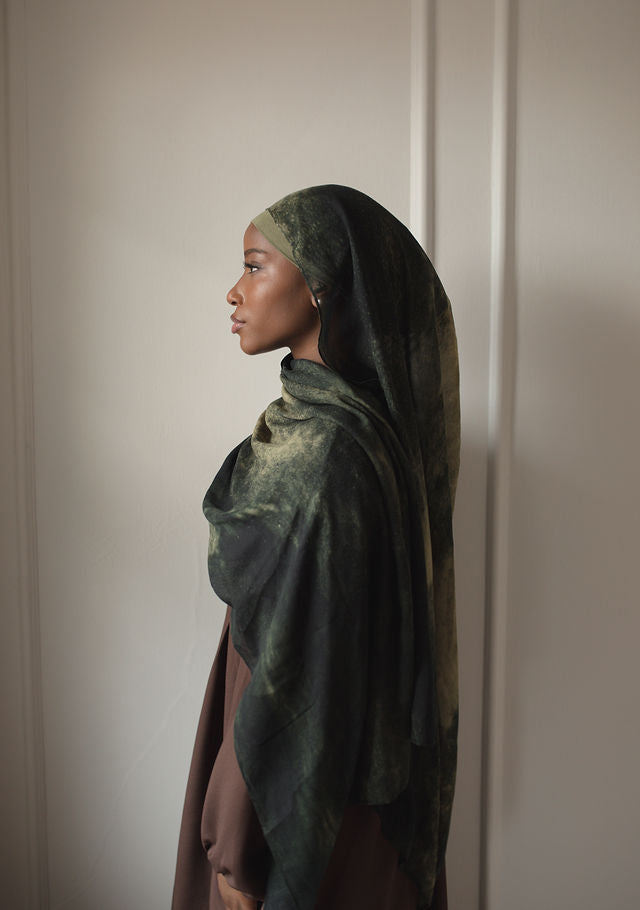 Shadow Fern Printed Modal Hijab